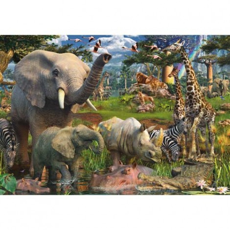 Imagine 1Puzzle Animale In Salbaticie, 18000 Piese