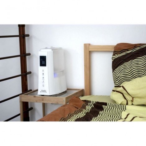Imagine 14Umidificator cu ionizare si difuzor arome TWIN alb