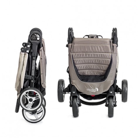 Imagine 12Carucior City Mini 4 Sand Stone sistem 2 in 1