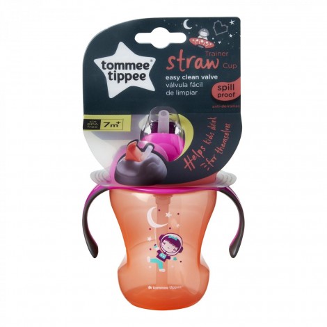 Imagine 2Cana Easy Drink cu pai Explora 230 ml Roz/Portocaliu