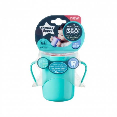 Imagine 2CANA EASYFLOW 360 HANDLED 200 ML, 6LUNI+, TURQOISE