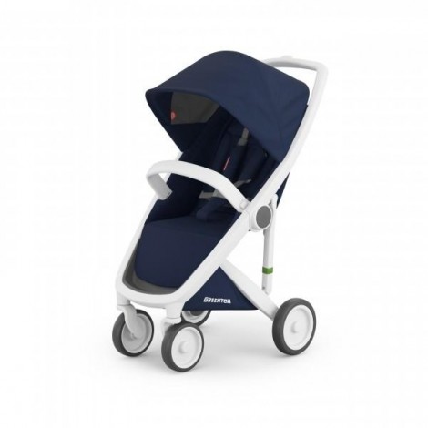 Imagine 1Carucior Greentom Classic Upp 100% Ecologic White Blue