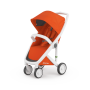 Imagine 1Carucior Greentom Classic Upp 100% Ecologic White Orange
