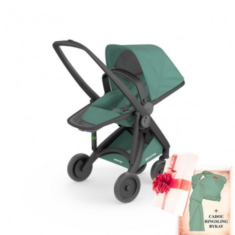 Imagine 1Carucior Greentom Reversible 100% Ecologic - Black Sage