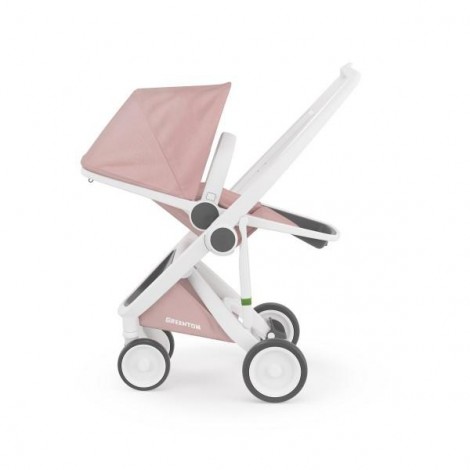 Imagine 2Carucior Greentom Reversible 100% Ecologic - White Blossom