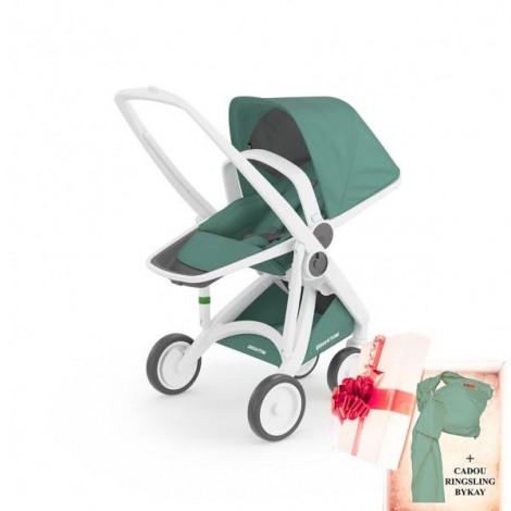 Imagine 1Carucior Greentom Reversible 100% Ecologic - White Sage