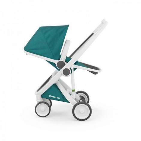 Imagine 2Carucior Greentom Reversible 100% Ecologic - White Teal