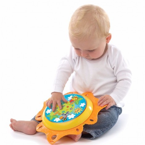 Imagine 3Carusel muzical cu proiector lumea junglei