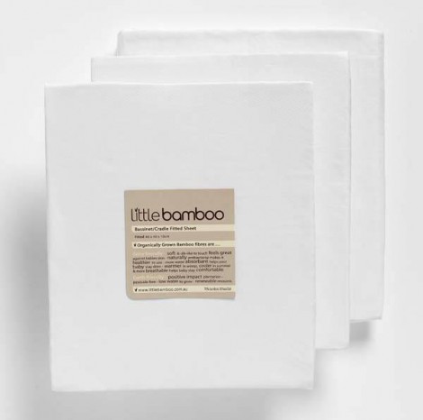Imagine 1Cearsaf din bambus pentru pat bebelus ,135x77x19 cm,