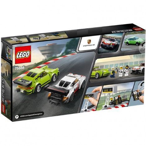 Imagine 3LEGO Speed Champions Porsche 911 RSR si 911 Turbo 3.0