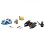 Imagine 2LEGO Star Wars A-Wing contra TIE Silencer Microfighters