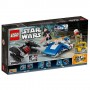 Imagine 3LEGO Star Wars A-Wing contra TIE Silencer Microfighters