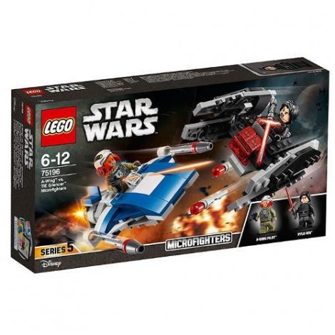 Imagine 1LEGO Star Wars A-Wing contra TIE Silencer Microfighters