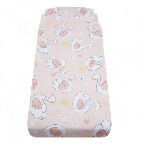 Imagine 2Lenjerie de pat Lacul Lebedelor 90 x 190 cm