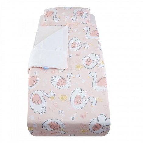 Imagine 1Lenjerie de pat Lacul Lebedelor 90 x 190 cm