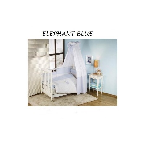 Imagine 1Set Lenjerie de Pat 4 Piese Elephant Blue