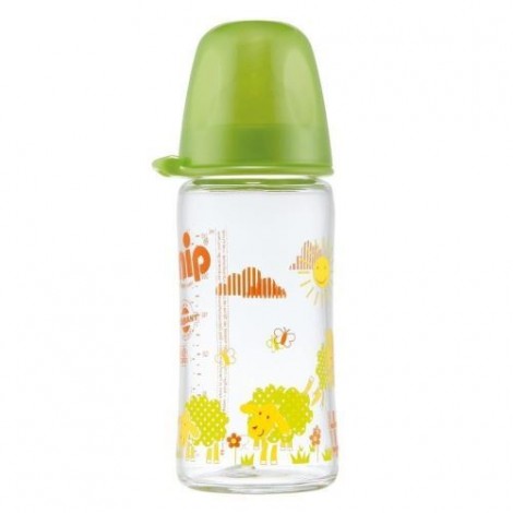 Imagine 1Biberon sticla cu gat larg 240 ml Green