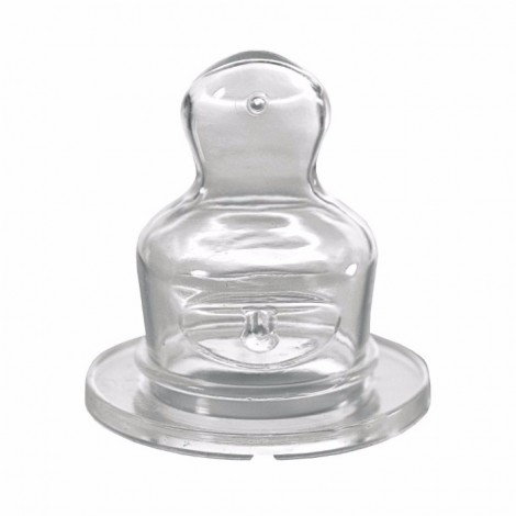 Imagine 3Biberon sticla 125 ml cu tetina silicon Pink