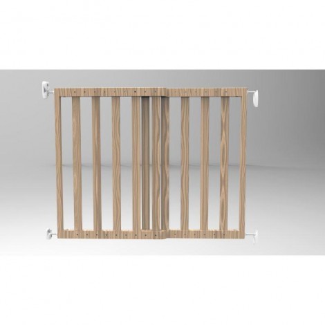 Imagine 2Poarta de siguranta extensibila 64 – 100 cm, lemn natur