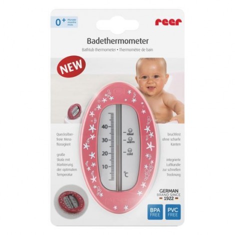 Imagine 1Termometru de baie oval red-berry Reer