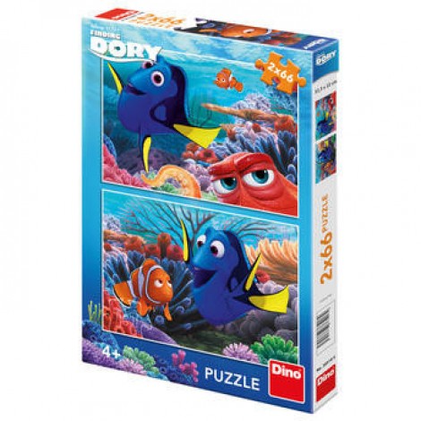 Imagine 1Puzzle 2 in 1 - In cautarea lui Dory (66 piese)