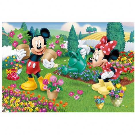 Imagine 2Puzzle 2 in 1 - Minnie cea harnica (66 piese)