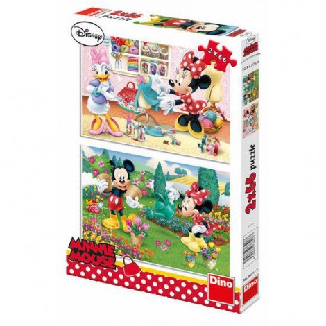 Imagine 1Puzzle 2 in 1 - Minnie cea harnica (66 piese)