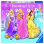 Imagine 1Puzzle printesele Disney 4 buc in cutie, 10/12/14/16 piese