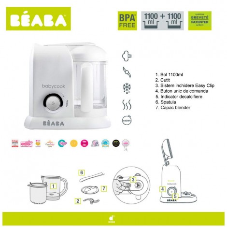 Imagine 11Robot Babycook Solo White Silver 