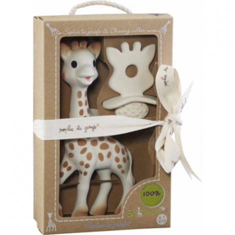Imagine 1Set girafa Sophie si figurina din cauciuc pentru Rontait So’pure