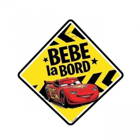 Imagine 1Semn auto Bebe la Bord Cars