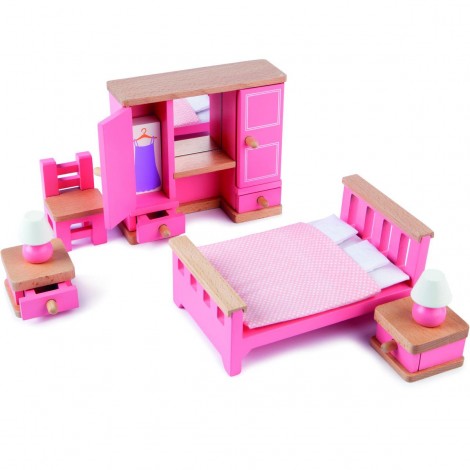 Imagine 1Mobilier dormitor pentru casuta papusii