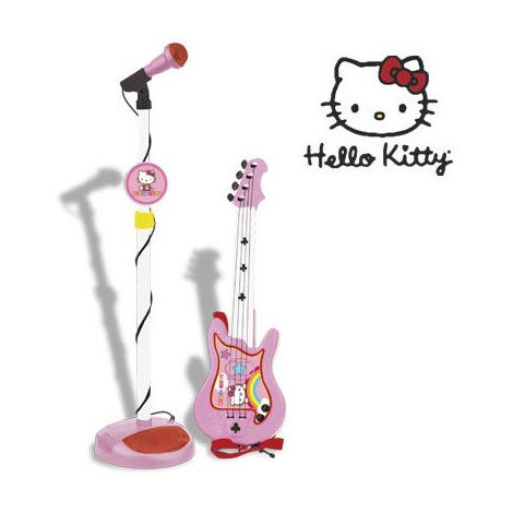 Imagine 2Set chitara si microfon Hello Kitty 
